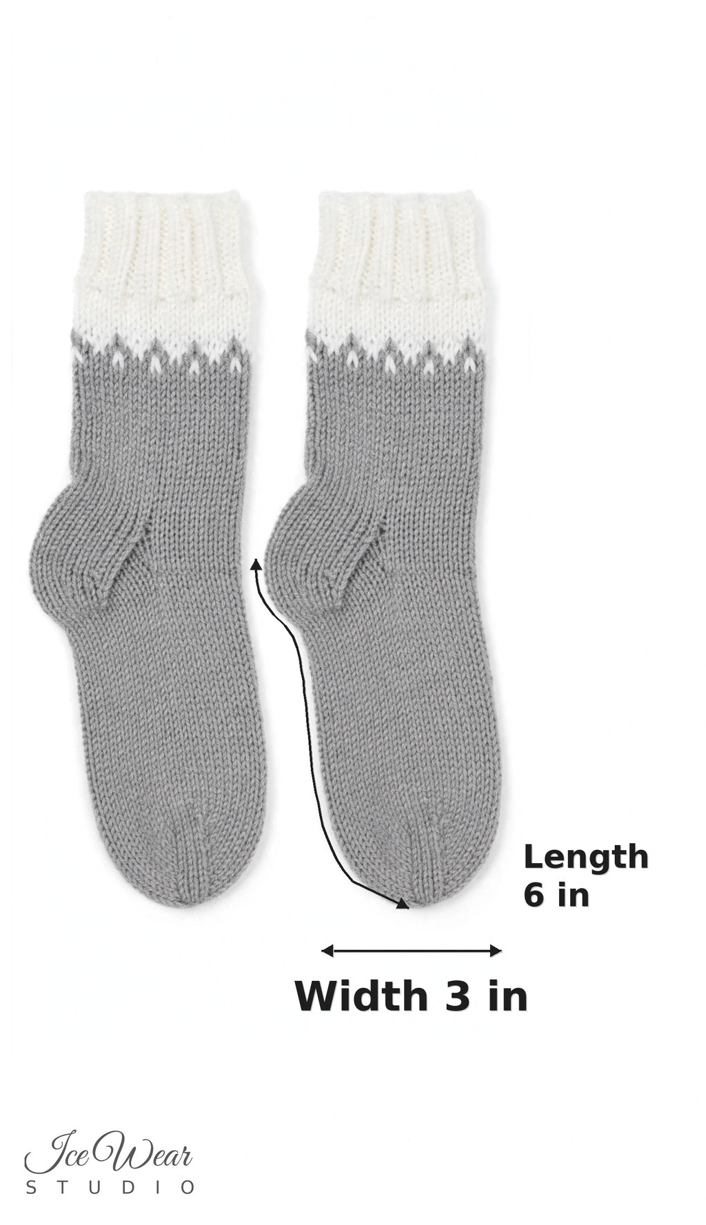 Kids' Gray Knit Socks
