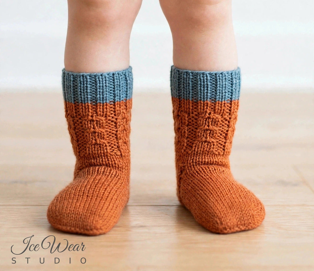 Kids' Color-Block Knit Socks