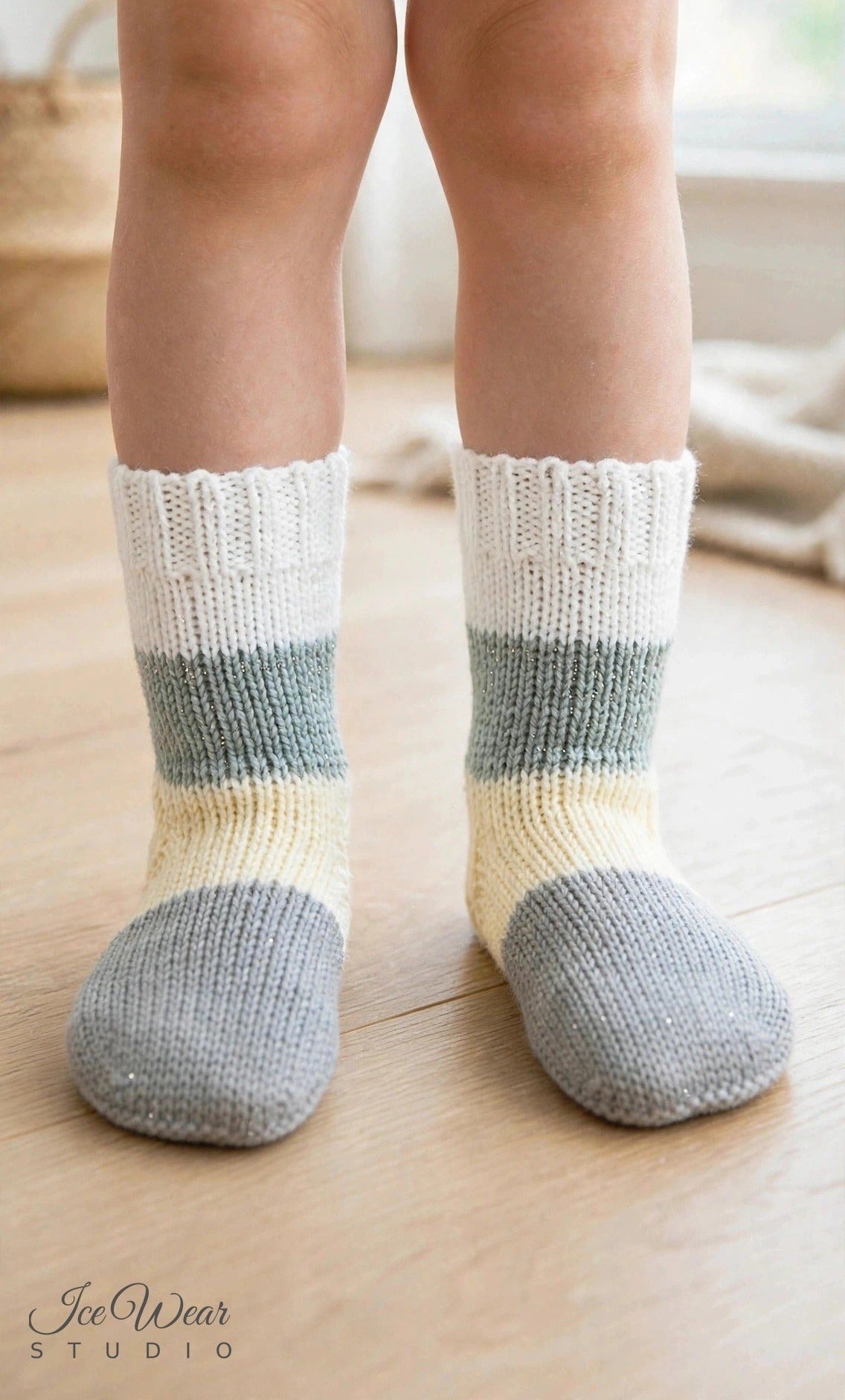 Kids' Color-Block Knit Socks