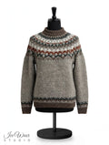 Taupe Traditional Icelandic Wool Sweater Pullover