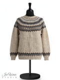 Oatmeal Traditional Icelandic Wool Sweater Pullover